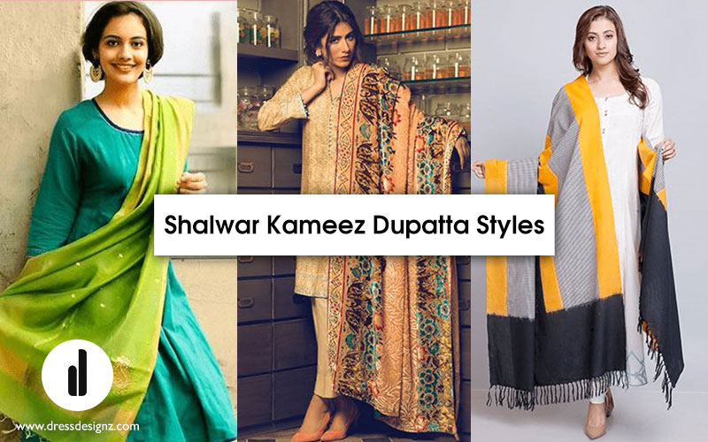 Shalwar Kameez Dupatta Styles